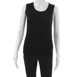 Jennifer Tyler Women Black Scoop Neck Sleeveless Tank Size 38